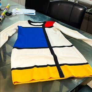 Color Block Sweater Dress